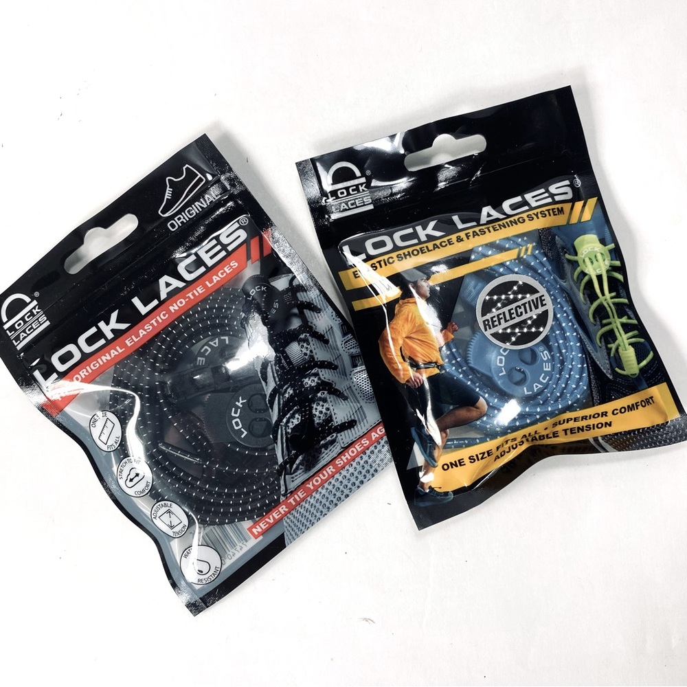 🎉LAST CALL🎉 2 Lock Laces Elastic No-Ties Shoelaces - Unisex NWT